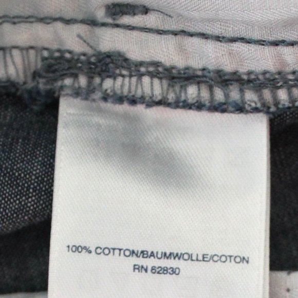 LAND'S END Blue Woven 100% Cotton Bermuda Walking Shorts Size 10 NEW - Picture 3 of 7